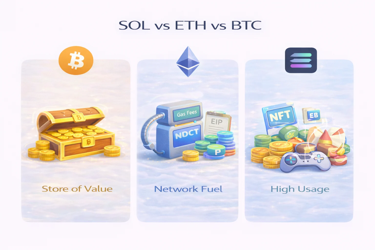 SOL vs ETH vs BTC
