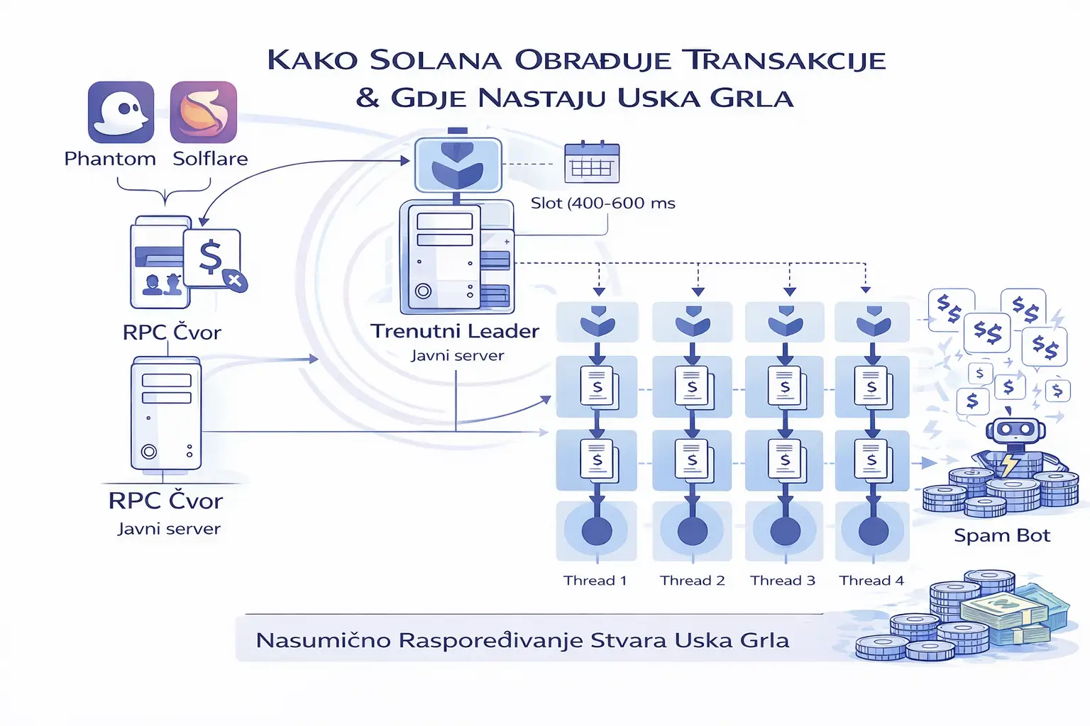Kako Solana obrađuje transakcije