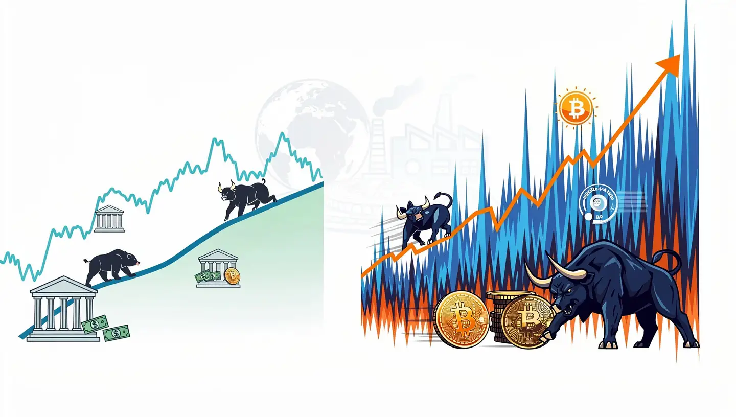 Kripto bull i bear market vs berzansko tržište