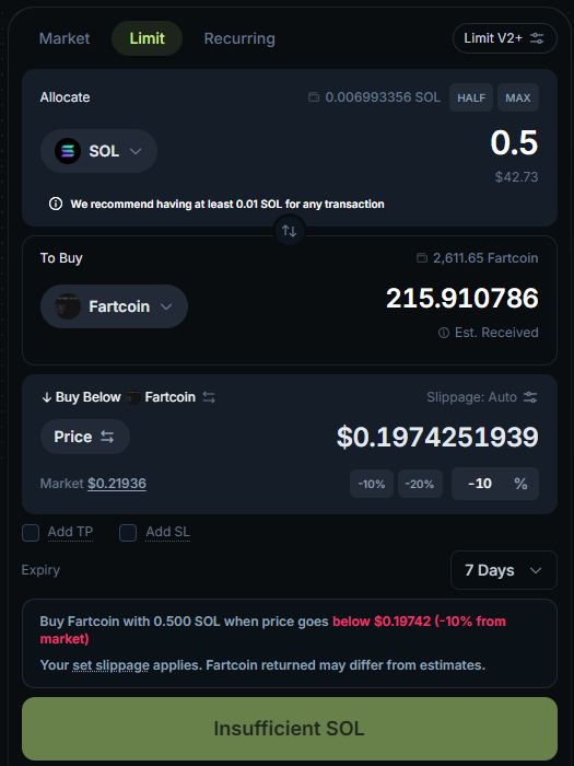 Limit nalozi na Jupiteru