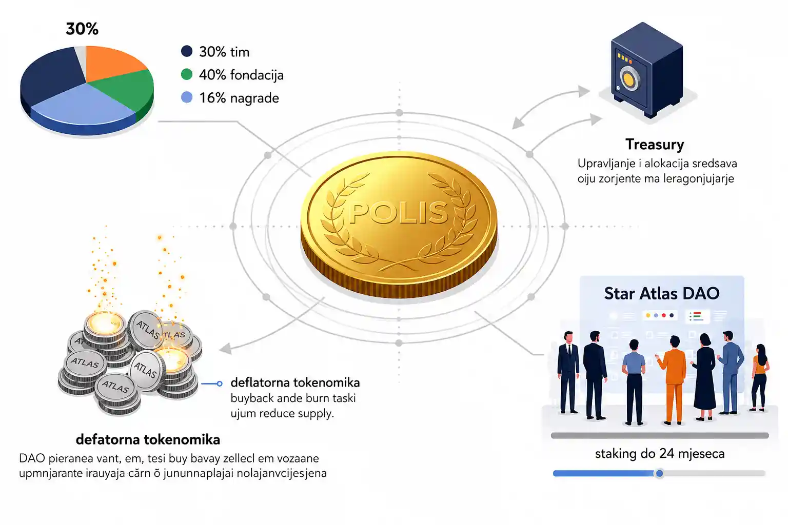 POLIS token governance i decentralizovano upravljanje